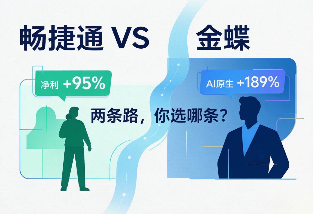 同一天两份财报：畅捷通净利+95%，金蝶营收36亿，中小企业该跟谁？