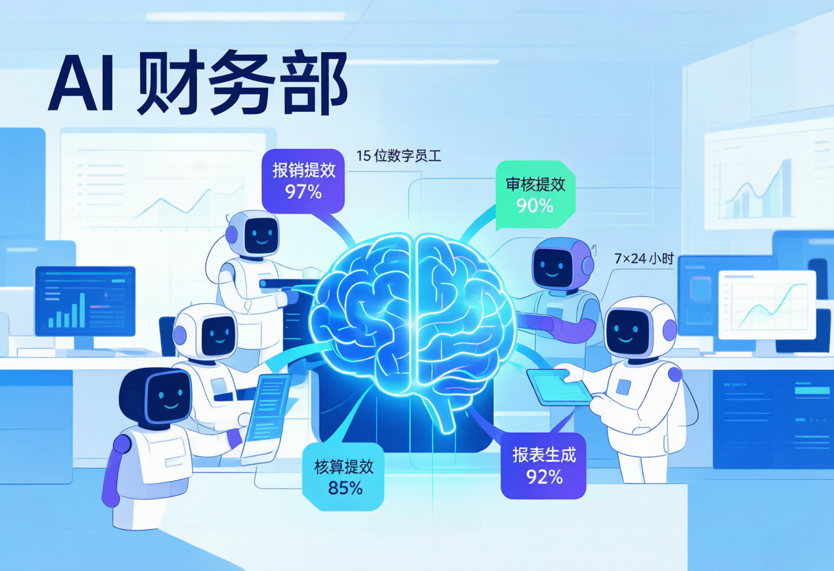 15个AI财务员工上岗，金蝶报销提效97%，老板最该看懂的3件事